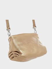 OSPREY LONDON The Carina Shrug Italian Leather Midnight Pearl Midnight Handbag - Image 4 of 7