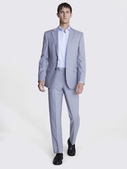 MOSS Grey Slim Stretch Suit: Jacket - Image 5 of 8