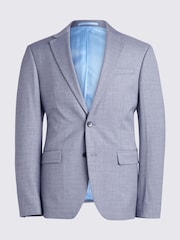 MOSS Grey Slim Stretch Suit: Jacket - Image 7 of 8