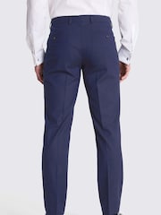 MOSS Navy Blue Slim Fit Tuxedo Suit Trousers - Image 2 of 4