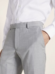 siva - Slim - MOSS Raztegljivo elegantne hlače - Slika 3 iz 3