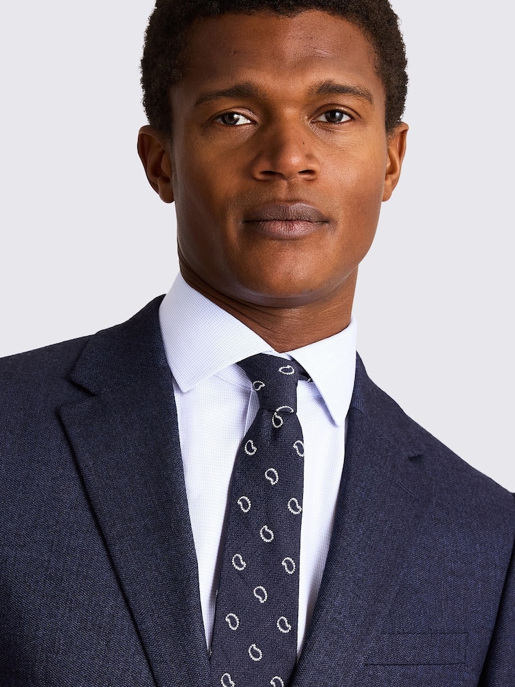 MOSS Blue Slim Fit Twisted Suit: Jacket - Image 5 of 5 MOSS Blue Slim Fit Twisted Suit: Jacket - Image 5 of 5