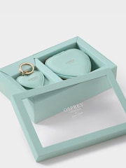 OSPREY LONDON The Tilly Heart Leather Trinket and Keyring Gift Set - Image 1 of 5