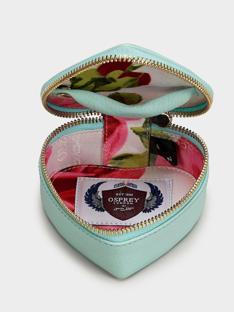 OSPREY LONDON The Tilly Heart Leather Trinket and Keyring Gift Set - Image 5 of 5