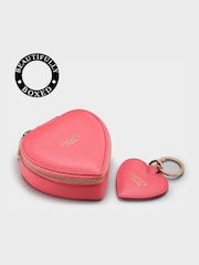 OSPREY LONDON The Tilly Heart Leather Trinket and Keyring Gift Set - Image 2 of 5