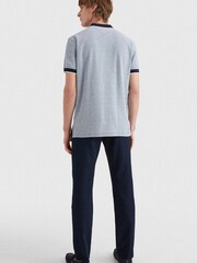 Tommy Hilfiger Blue Oxford 100% Cotton Polo Shirt - Image 2 of 4