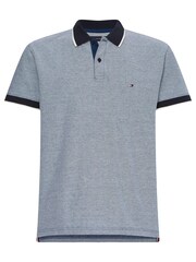 Tommy Hilfiger Blue Oxford 100% Cotton Polo Shirt - Image 4 of 4