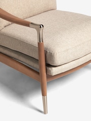 Tweedy Plain Light Natural Flinton Wooden Accent Chair - Image 9 of 10
