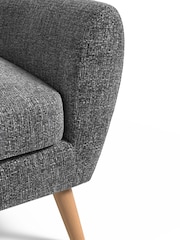 Chunky Chenille Dark Grey Wilson II Highback Armchair - Image 2 of 7