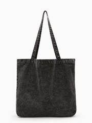 AllSaints Black Split Oppose Acid To 100% Cotton Bag - Image 2 of 5