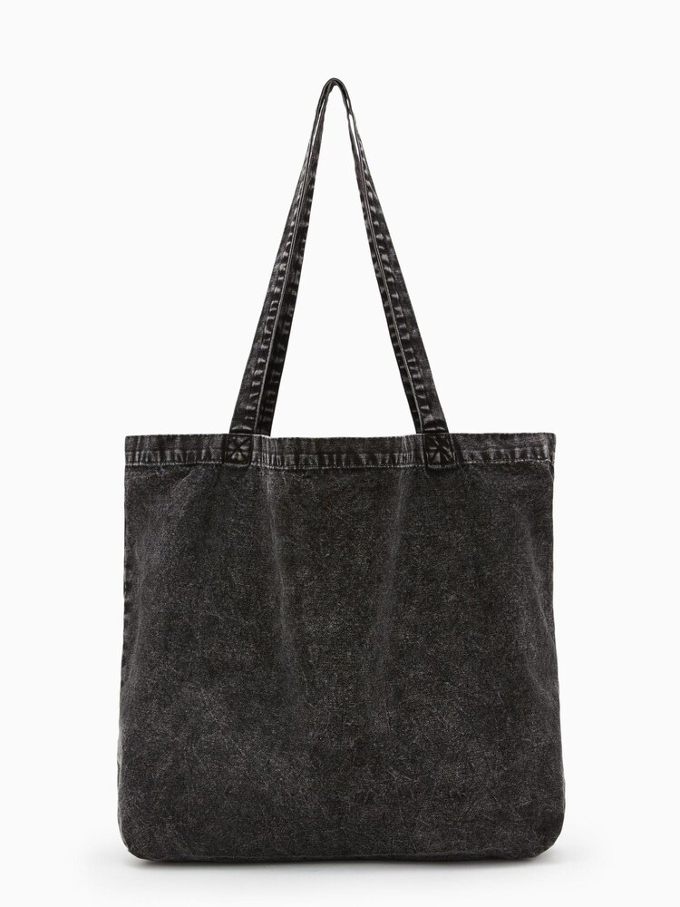 AllSaints Black Split Oppose Acid To 100% Cotton Bag - Image 2 of 5