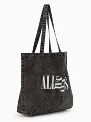 AllSaints Black Split Oppose Acid To 100% Cotton Bag - Image 3 of 5