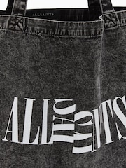 AllSaints Black Split Oppose Acid To 100% Cotton Bag - Image 5 of 5
