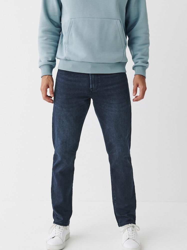 Dark Blue Slim Comfort Stretch Jeans - Image 1 of 7