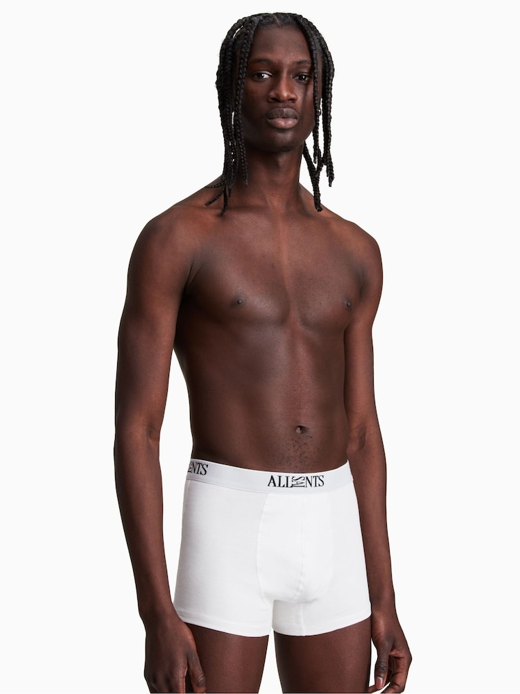 AllSaints White Wren Boxers 3 Pack - Image 2 of 4