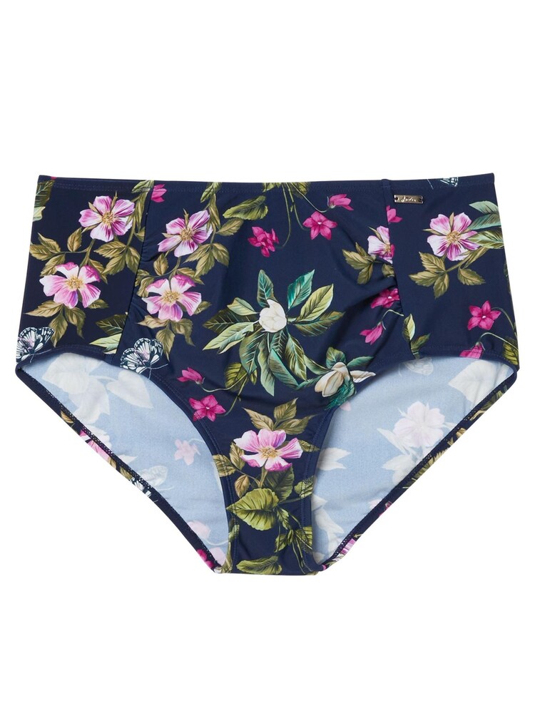 Joules Blue Jasmine Ruched Bikini Bottoms - Image 7 of 7 Joules Blue Jasmine Ruched Bikini Bottoms - Image 7 of 7