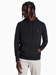 AllSaints Black 100% Cotton Brace Hoodie - Image 1 of 5