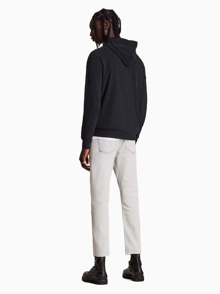 AllSaints Black 100% Cotton Brace Hoodie - Image 2 of 5