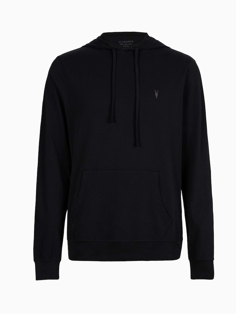 AllSaints Black 100% Cotton Brace Hoodie - Image 5 of 5