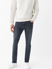 Dark Grey Motion Flex Stretch Slim Fit Jeans - Image 1 of 8