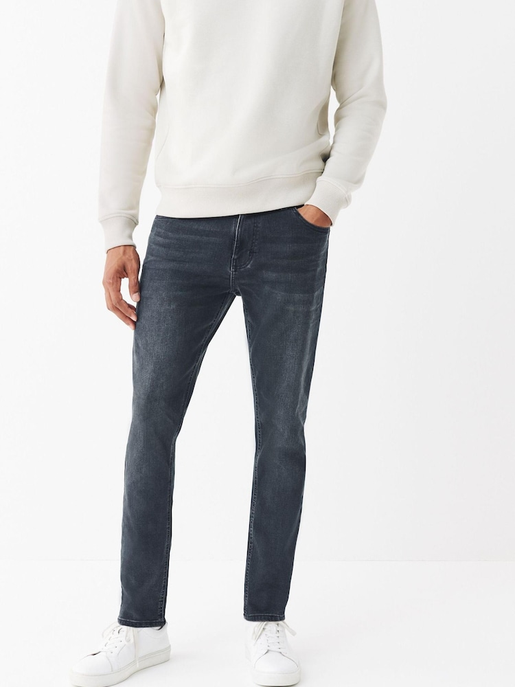 Dark Grey Motion Flex Stretch Slim Fit Jeans - Image 1 of 8