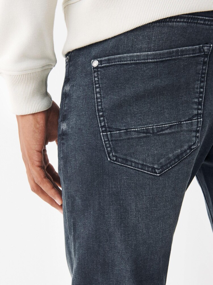Ciemnoszare - Motion Flex Stretch Slim Fit Jeans - Image 5 of 8