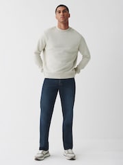 Ink Blue Straight Fit Cotton Jeans - Image 2 of 7