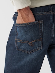 Ink Blue Straight Fit Cotton Jeans - Image 4 of 7
