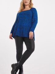 Simply Be Animal Super Soft Square Neck Top - Image 1 of 4