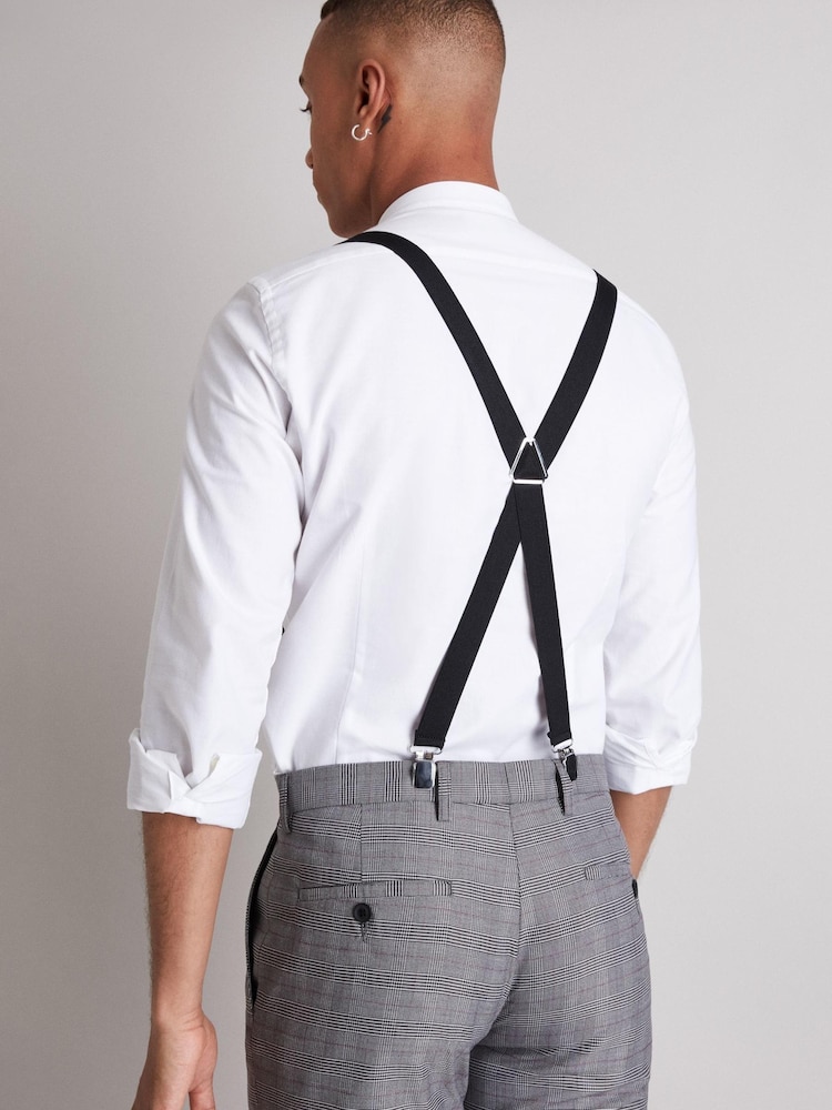MOSS Black Skinny Clip On Braces - Image 2 of 2