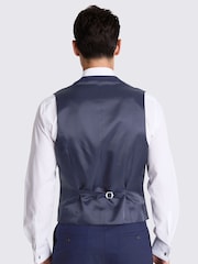 MOSS Blue Slim Fit Dresswear Suit: Waistcoat - Image 2 of 4