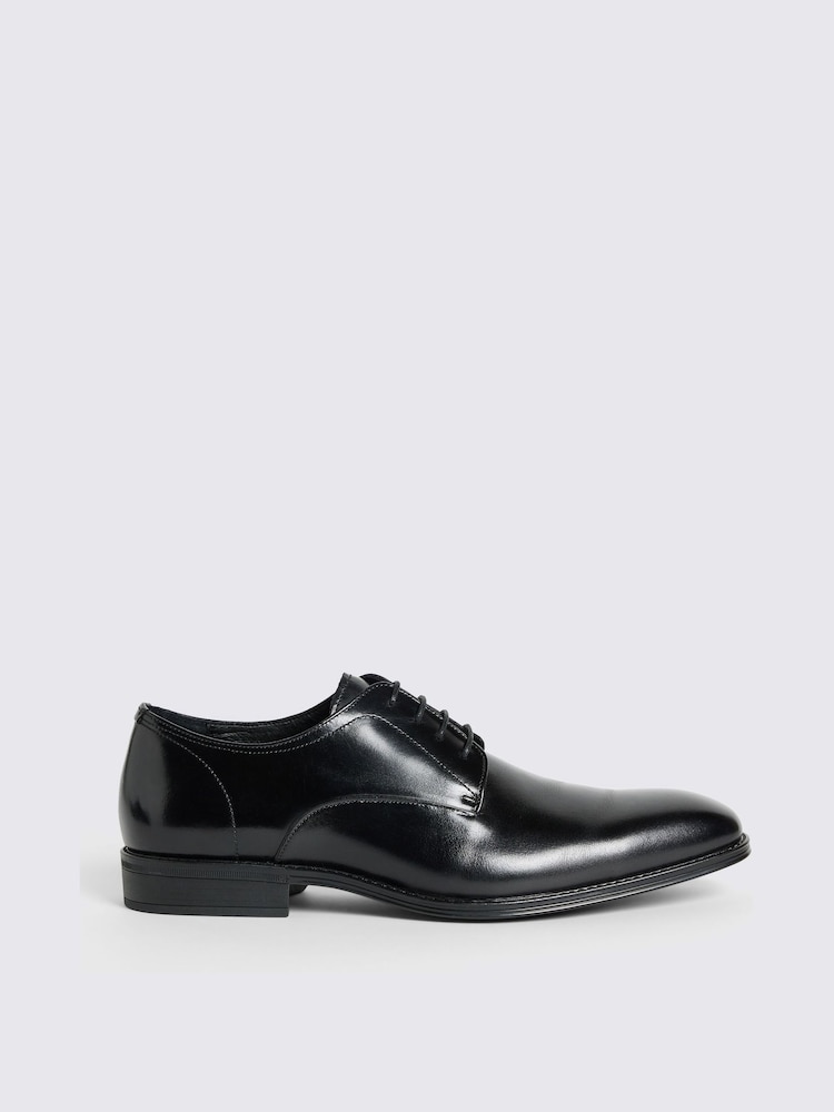 Czarny - MOSS Alberta Performance Leather Derby Shoes - Image 1 of 6