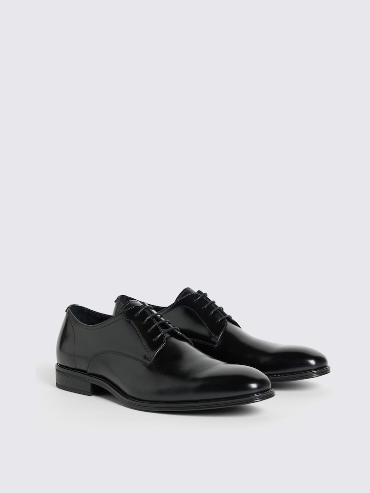 Czarny - MOSS Alberta Performance Leather Derby Shoes - Image 2 of 6