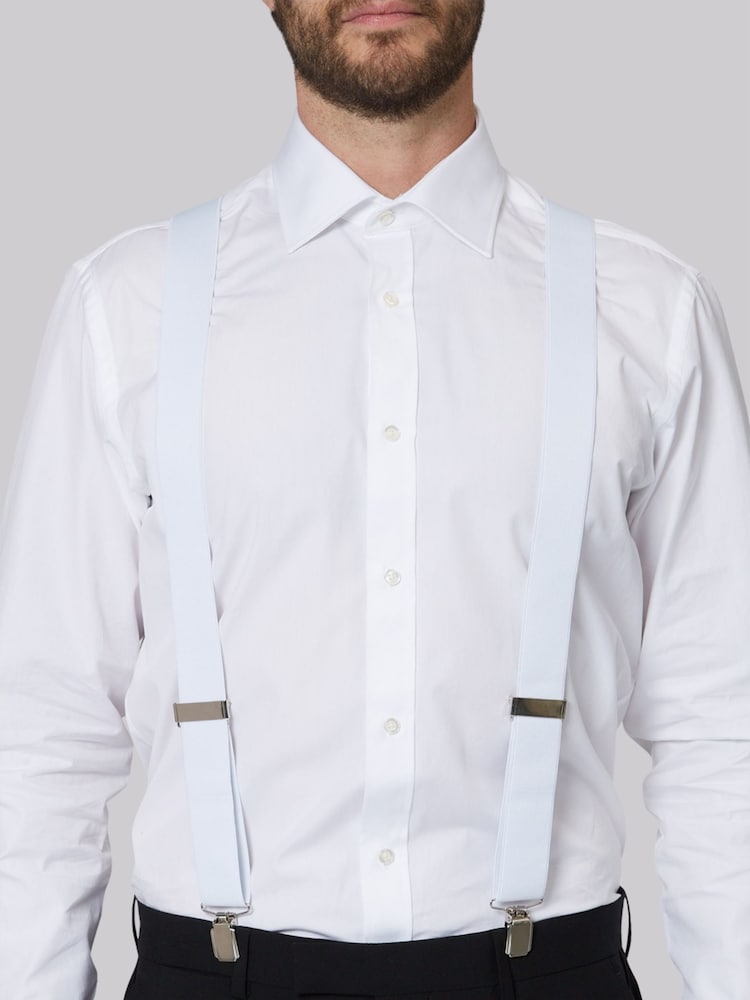 MOSS White Clip-On Braces - Image 1 of 4