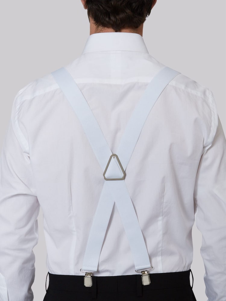 MOSS White Clip-On Braces - Image 2 of 4