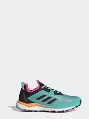adidas Womens Green Terrex Agravic Flow Trail Running Trainers - Image 1 of 7