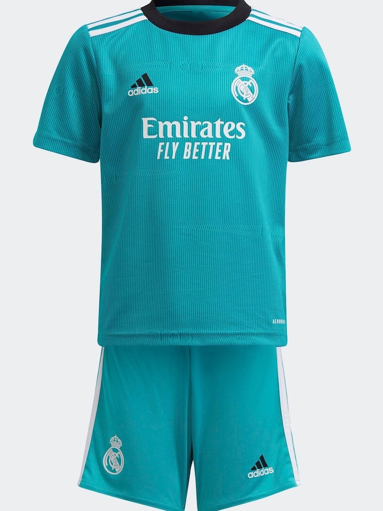 adidas Green Real Madrid 21/22 Third Mini Kit - Image 1 of 7
