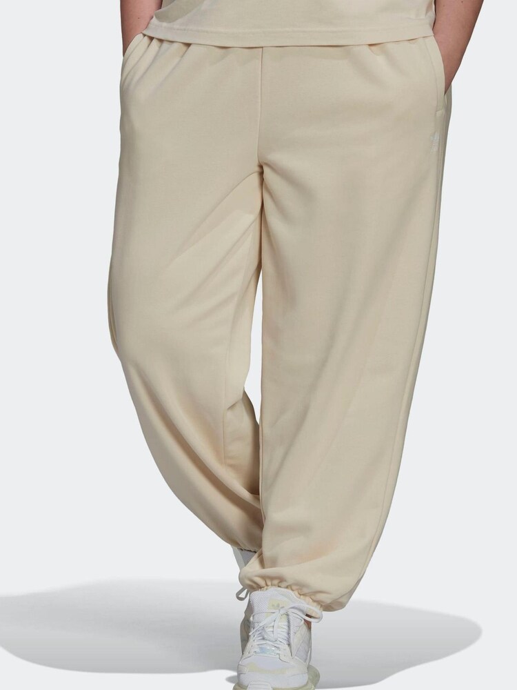 adidas Originals White Plus Size Joggers - Image 1 of 5