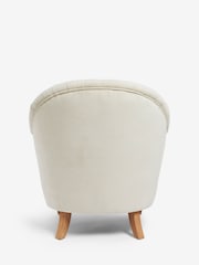 Laura Ashley Chenille Natural Hanby Accent Chair - Image 4 of 8