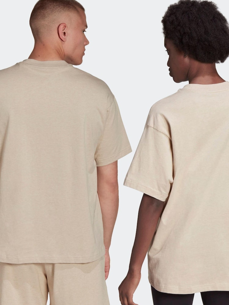 adidas Yellow Botanically Dyed 100% Cotton T-Shirt - Image 2 of 6