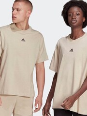 adidas Yellow Botanically Dyed 100% Cotton T-Shirt - Image 3 of 6