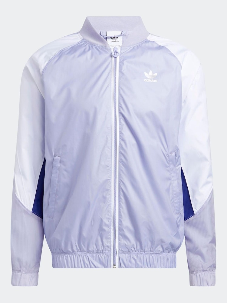 adidas Originals Purple Summer SST Track Top - Image 6 of 6