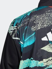 adidas Black 3-Stripes Moment Basketball Jacket - Image 5 of 6