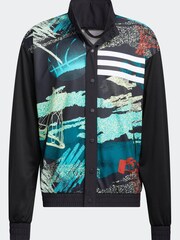 adidas Black 3-Stripes Moment Basketball Jacket - Image 6 of 6