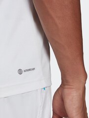 adidas Melbourne Tennis Freelift Printed White T-Shirt - Image 6 of 7