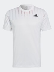 adidas Melbourne Tennis Freelift Printed White T-Shirt - Image 7 of 7