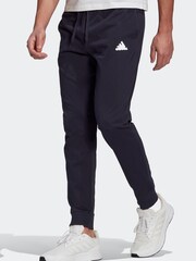 adidas Blue Essentials Single Jersey Tapered Cuff Joggers - Image 1 of 5