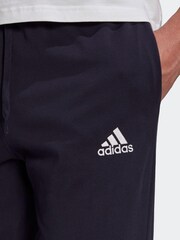 adidas Blue Essentials Single Jersey Tapered Cuff Joggers - Image 3 of 5