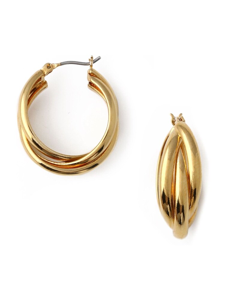 Orelia London 18K Gold Interlocking Hoop Earrings - Image 1 of 1