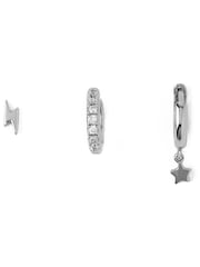 Orelia London Silver Lightning & Star Ear Party Earrings - Image 1 of 3
